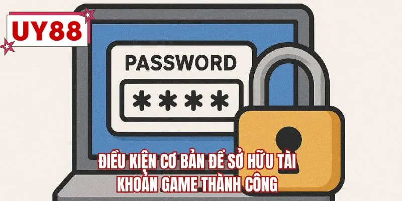 Điều kiện cơ bản để sở hữu tài khoản game thành công